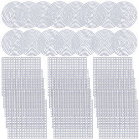 30 шт. 2 стили плоские круглые и квадратные формы из пластикового холста своими руками, для остроконечных проектов, подставки и поделки