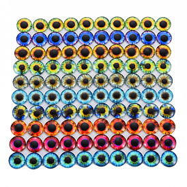 Ojos luminosos impresos en fibra de vidrio, media vuelta / cúpula