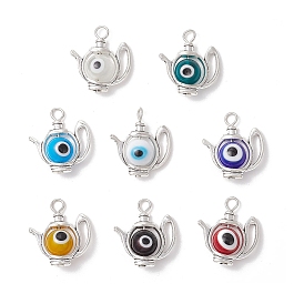 Подвески из сплава , с ручной Lampwork сглаза бисером, чары для чайника