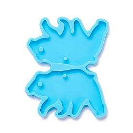 Ours bricolage pendentif moules en silicone, pour création de la boucle d'oreille , moules de résine, pour la résine UV, fabrication de bijoux en résine époxy