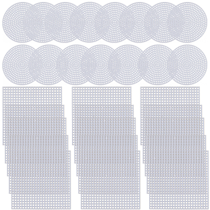 30 шт. 2 стили плоские круглые и квадратные формы из пластикового холста своими руками, для остроконечных проектов, подставки и поделки