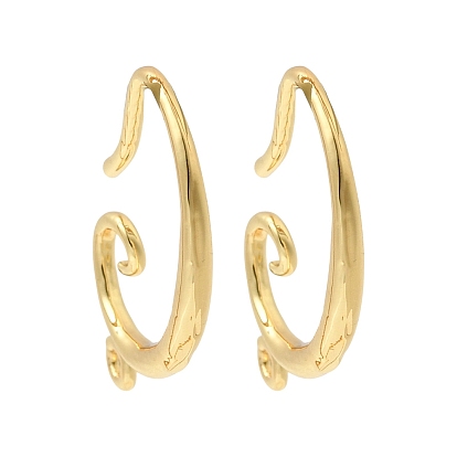 Латунные крючки для сережек, долговечный, с петлей