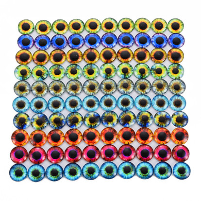 Ojos luminosos impresos en fibra de vidrio, media vuelta / cúpula