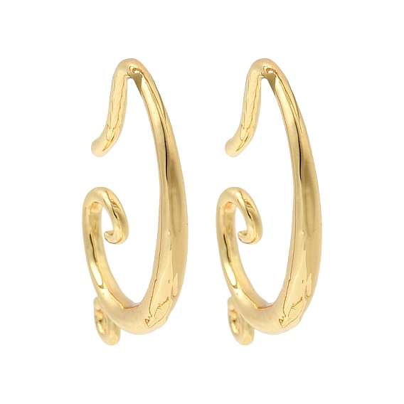 Латунные крючки для сережек, долговечный, с петлей