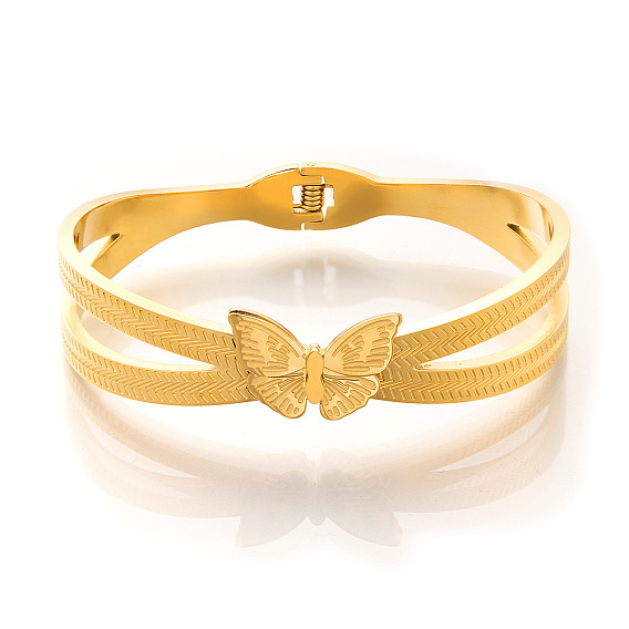 Бабочка антикоррозийные 304 браслеты из нержавеющей стали с шарнирами для женщин