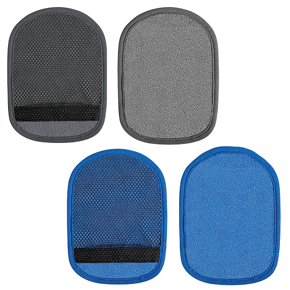 2шт. 2 цвета бархатные перчатки для удаления песка