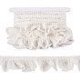 4 Yards Polyester Wrinkle Lace Ribbon, Double Layer Ribbon, Clothes Accessories