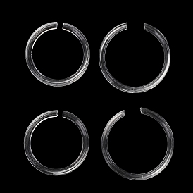 Transparent Plastic Single Bracelet Display Rings