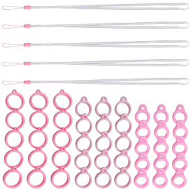 5шт. резиновые ремешки, с пластиковой фурнитурой и силиконовой подвеской в стиле 3