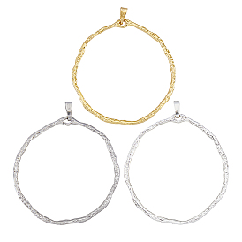 18шт 3 цвета кольцо латунные большие подвески