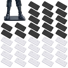 40шт. 2 варианты акриловых и пластиковых подставок для кукол, прямоугольника и круглых