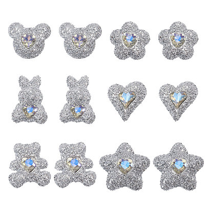 30 шт 6 стили кабошоны из смолы, разнообразные