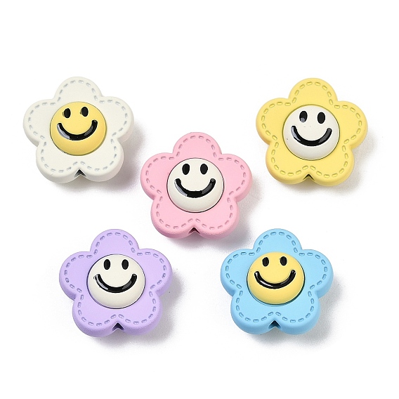 Окрашенного распылением сплава бисер, цветок, без свинца, без никеля и без кадмия