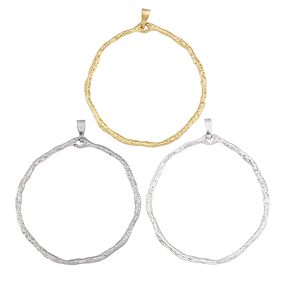 18шт 3 цвета кольцо латунные большие подвески