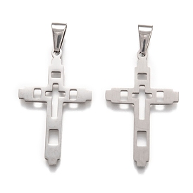 304 Stainless Steel Pendants, Cross