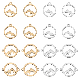 Набор для поиска поделок для изготовления ювелирных изделий, включая 201 подвески из нержавеющей стали и соединительные звенья, кольцо с горой