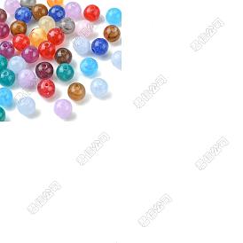 170Stück runde Acrylperlen in Edelstein-Optik, Ton zwei