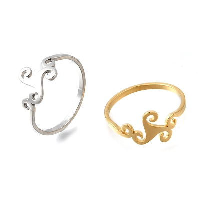 304 палец кольца из нержавеющей стали, трискелион