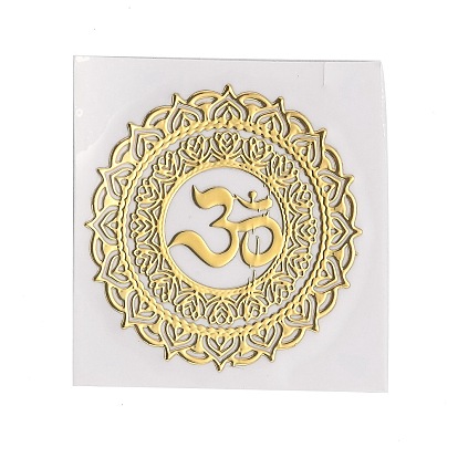 Самоклеющиеся латунные наклейки, наклейки для скрапбукинга, для поделок из эпоксидной смолы, плоско-круглые