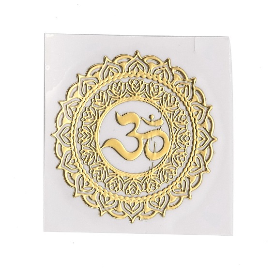 Самоклеющиеся латунные наклейки, наклейки для скрапбукинга, для поделок из эпоксидной смолы, плоско-круглые