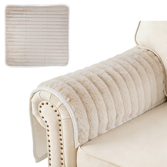 Polyester Plush Sofa Cushion, Rectangle