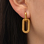 Exaggerated 18K Gold-Plated Stainless Steel Chain Earrings - High Fashion and Trendy Ear Accessories