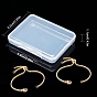 SUNNYCLUE 6Pcs Brass Slider Bracelets Makings, with Box Chains and Lobster Claw Clasps