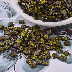 Миюки тила бусины, японский бисер, 2-луночное, непрозрачные цвета пикассо