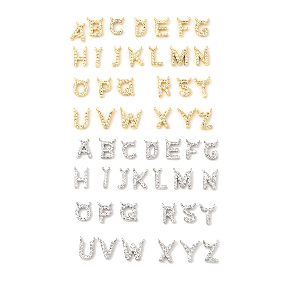 26 кулоны из латуни с прозрачным кубическим цирконием, подвески с буквой az~z