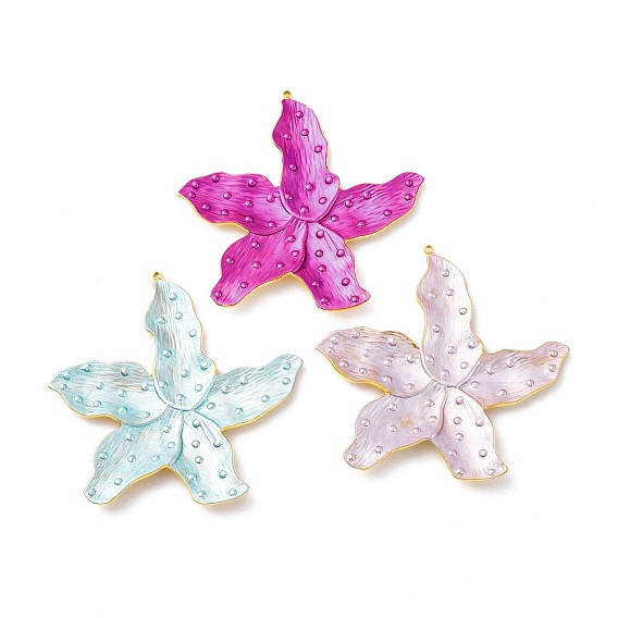 304 эмаль нержавеющей стали большие кулоны, цветочный шарм, вакуумное покрытие pvd, реальный 18 k позолоченный