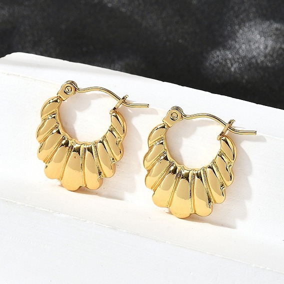 304 серьги из нержавеющей стали для женщин, ионное покрытие (ip), овальные