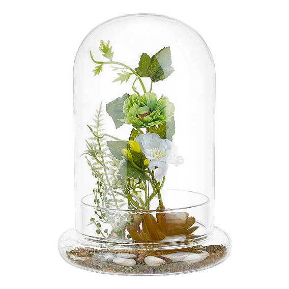 Стеклянный купол, декоративная витрина, террариум в виде колокольчика