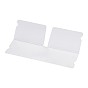 Portable Plastic Mouth Cover Storage Clip Organizer, for Disposable Mouth Cover, Transparent Reusable Keeper Folder