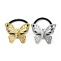 304 резинки для волос из нержавеющей стали, с нейлоновым шнуром, бабочка