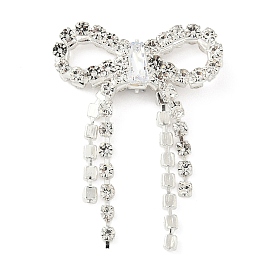 Латунные микро проложить кубического циркония бусы, без кадмия и без свинца, со стразами, бантом