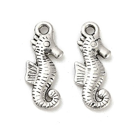 Сплавочные подвески тибетского стиля, без кадмия и без свинца, морской конек