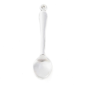 Tibetan Style Zinc Alloy Big Pendants, Kitchen Utensil Pendants, Lead Free & Cadmium Free, Spoon, 54.6x13x5mm, Hole: 1.5mm, about 217pcs/500g