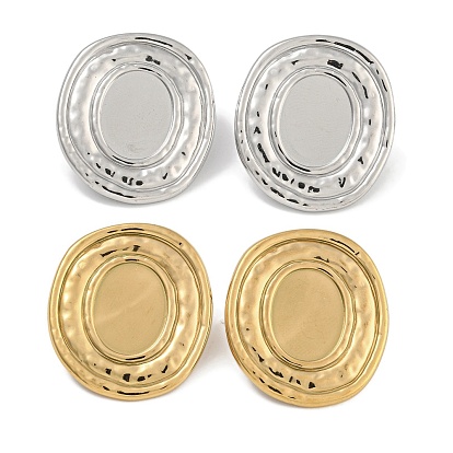 304 находка серег из нержавеющей стали, для женщин, овальные