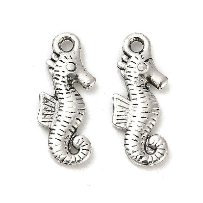 Сплавочные подвески тибетского стиля, без кадмия и без свинца, морской конек
