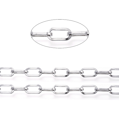 Ионное покрытие (ip) 304 цепи для канцелярских скрепок из нержавеющей стали, несварные, с катушкой, Плоско-овальные