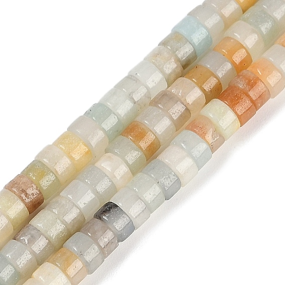 Натуральный цветок амазонитовые бусины пряди, Heishi бусы, Плоский круглый / диск