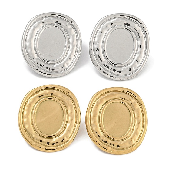 304 находка серег из нержавеющей стали, для женщин, овальные