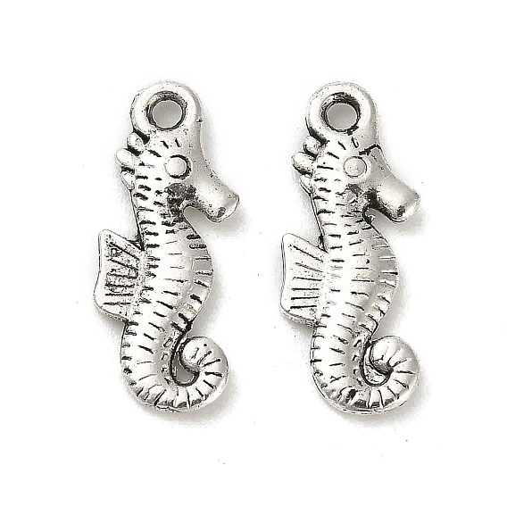 Сплавочные подвески тибетского стиля, без кадмия и без свинца, морской конек