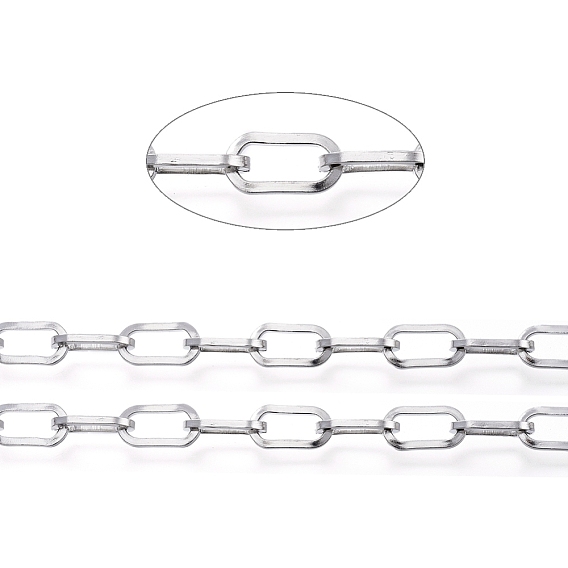 Ионное покрытие (ip) 304 цепи для канцелярских скрепок из нержавеющей стали, несварные, с катушкой, Плоско-овальные