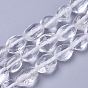 Natural Quartz Crystal Beads Strands, Faceted, Nuggets