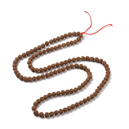 Natural Rudraksha Bodhi Seed Beads, Mala Prayer Round Beads