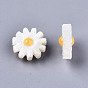 Perlas de concha de nácar blanco natural, flor