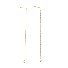 304 находка серег из нержавеющей стали, кабельные цепи ушная нить с петлями