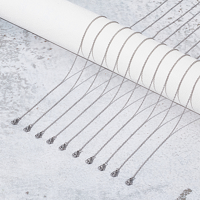 20 шт. 304 набор ожерелий-цепочек из нержавеющей стали для мужчин и женщин