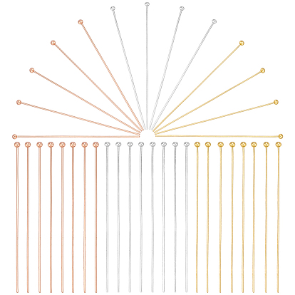 180 шт. 3 цвета латунные булавки с плоской головкой, долговечный, без кадмия и без свинца